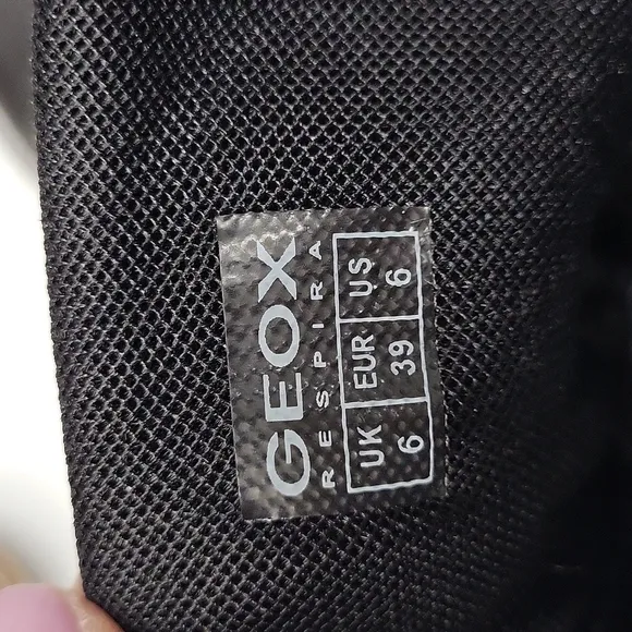 Geox Respira Breathable Thermal Insulation Multilayer Black Lace-up Boot Size 6