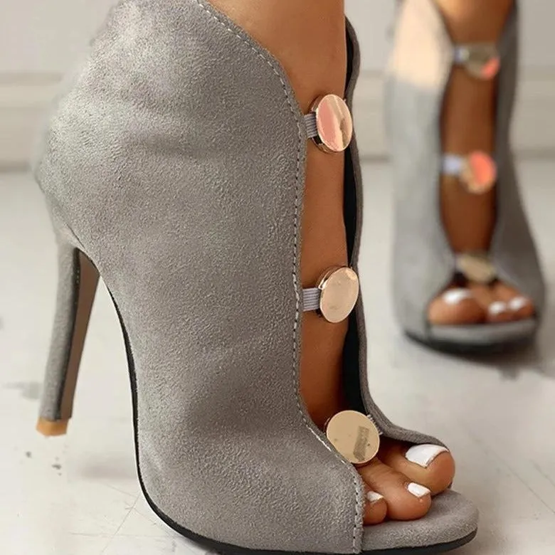 Gold Medallion Booties