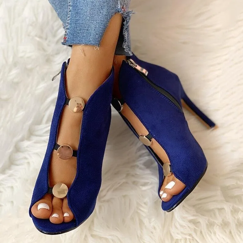 Gold Medallion Booties