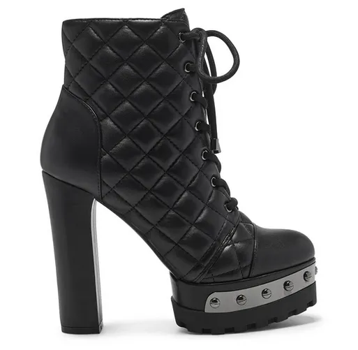 Irella Black Combat Boot