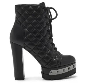 Irella Black Combat Boot