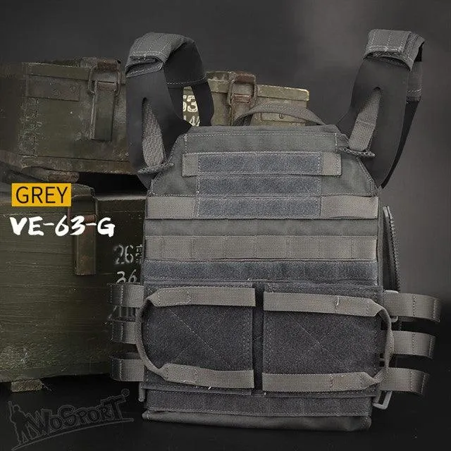JPC Tactical Vest 2.0  plus  front accessory package standard triple package - Grey