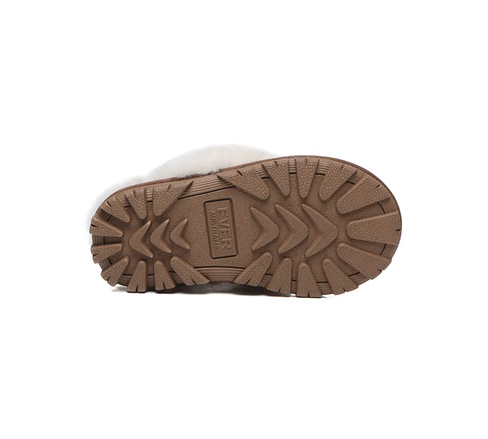 Kids Slingback Slipper Waffle Plus