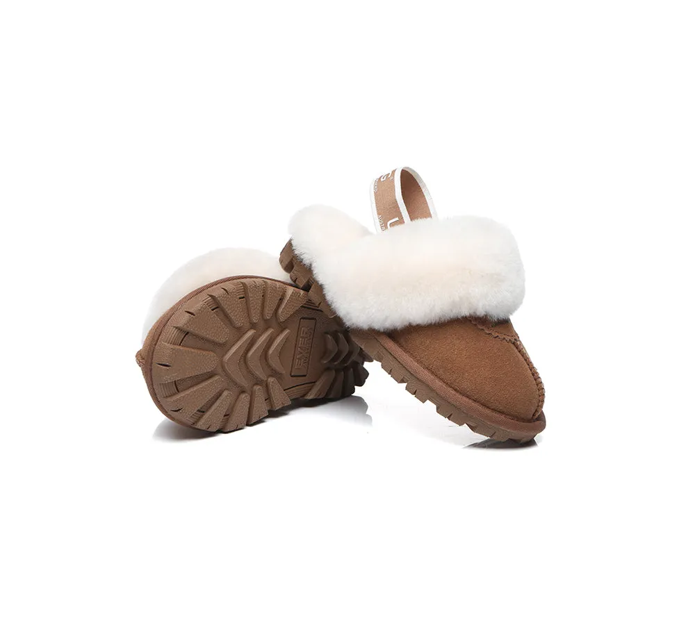 Kids Slingback Slipper Waffle Plus