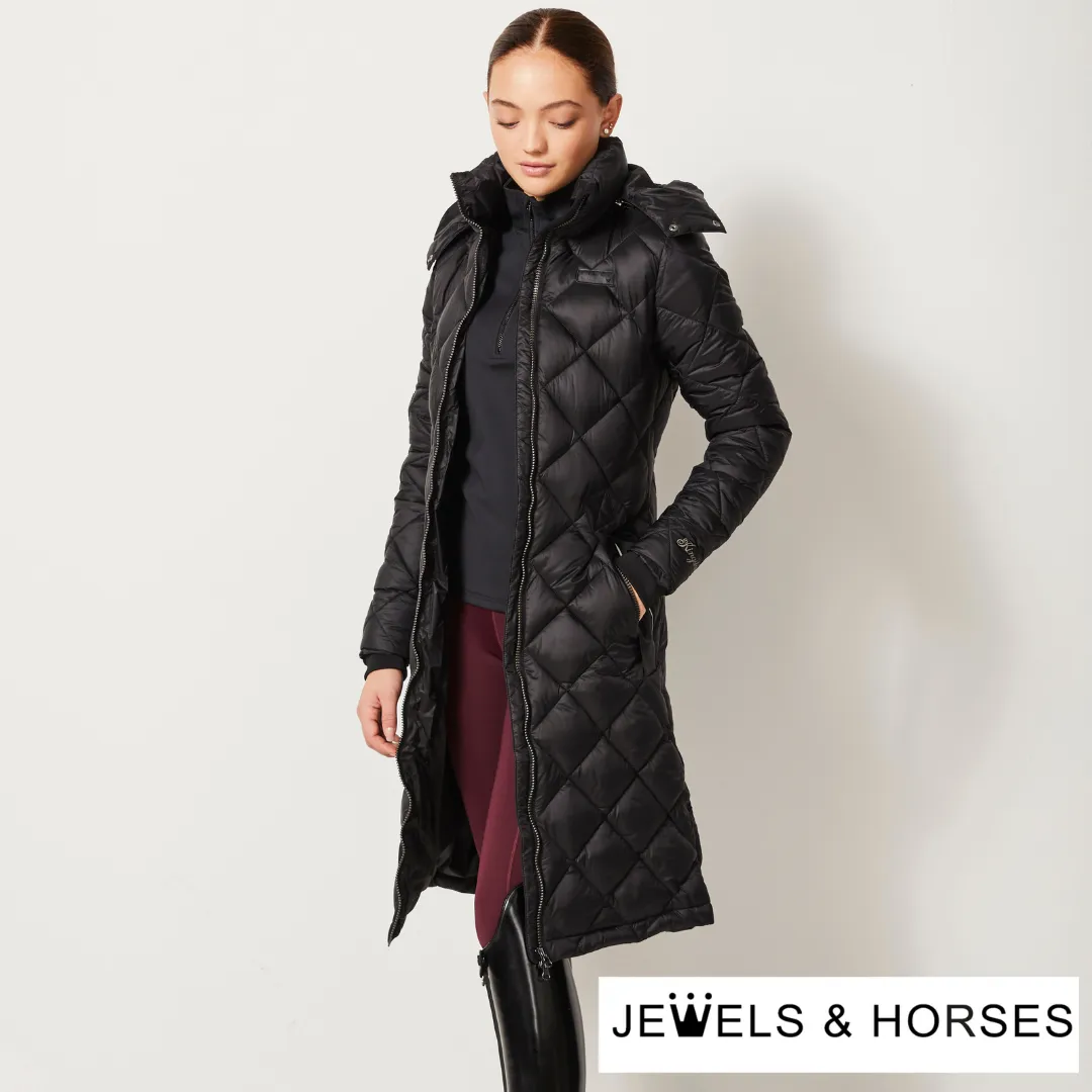 Kingsland KL Alleigh Ladies Long Insulated Riding Coat - Black