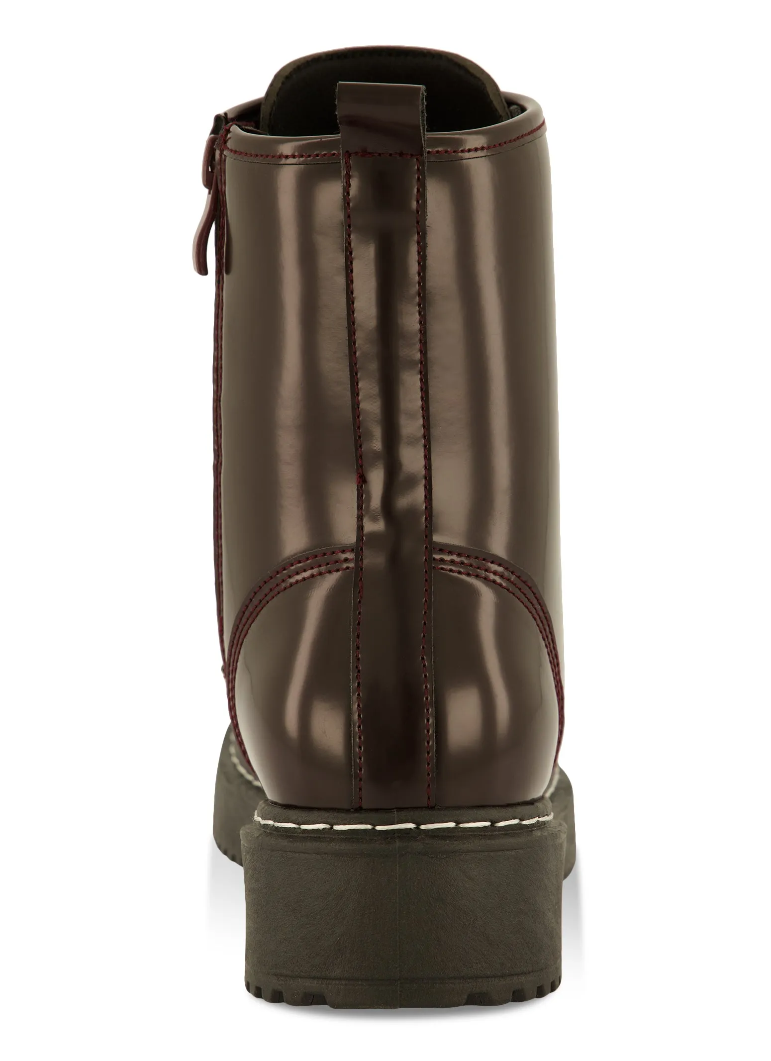 Lace Up Low Platform Combat Boots