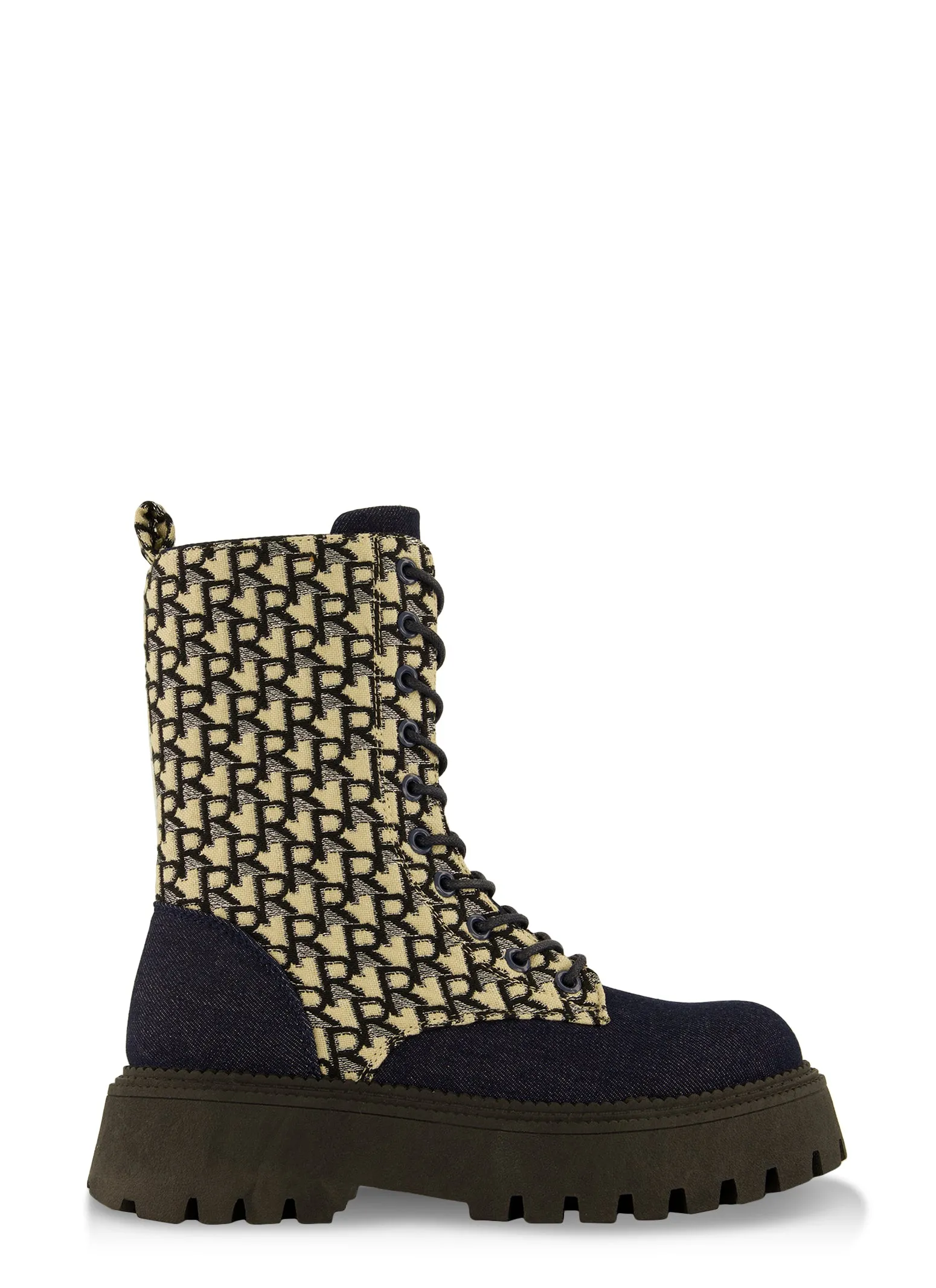 Low Platform Combat Boots