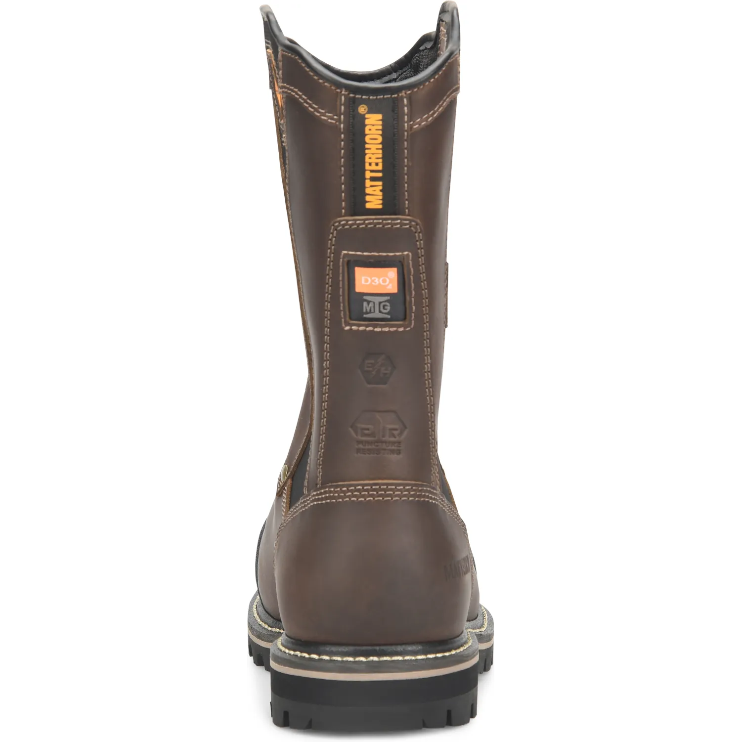 Matterhorn Men's Ibeam 10" Waterproof Composite Toe Metguard Work Boot -Brown- MT2540