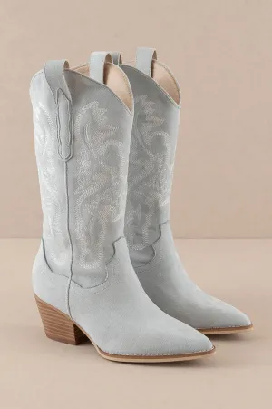 McCall Cowgirl Boots - Dusty Blue