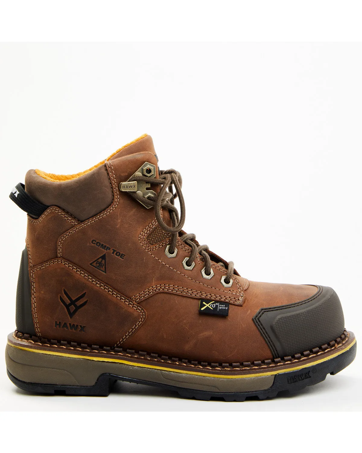 Men's 6" Crew Chief Internal Met Guard Work Boots - Composite Toe