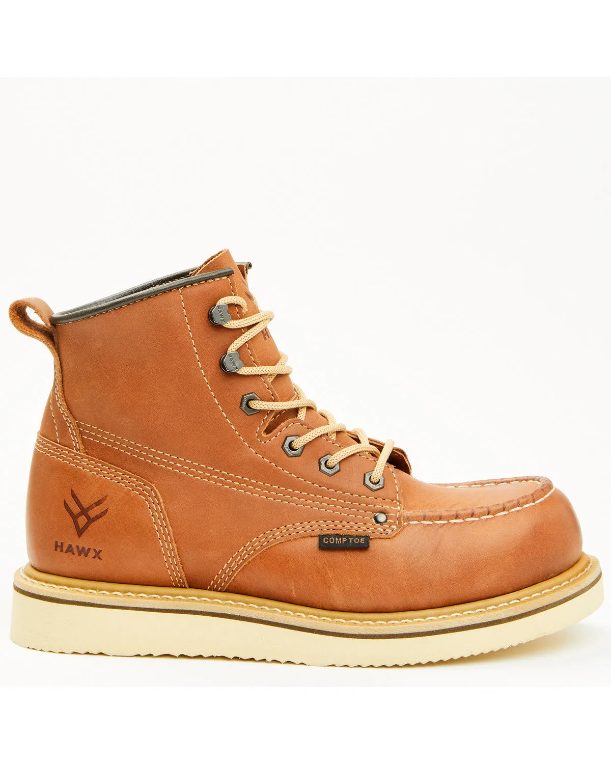 Men's 6" Lace-Up Moc Work Boots - Composite Toe