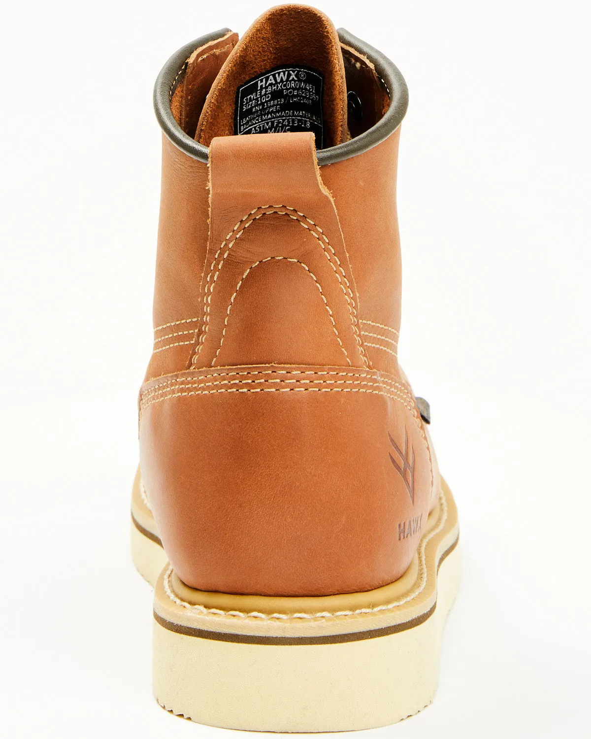 Men's 6" Lace-Up Moc Work Boots - Composite Toe