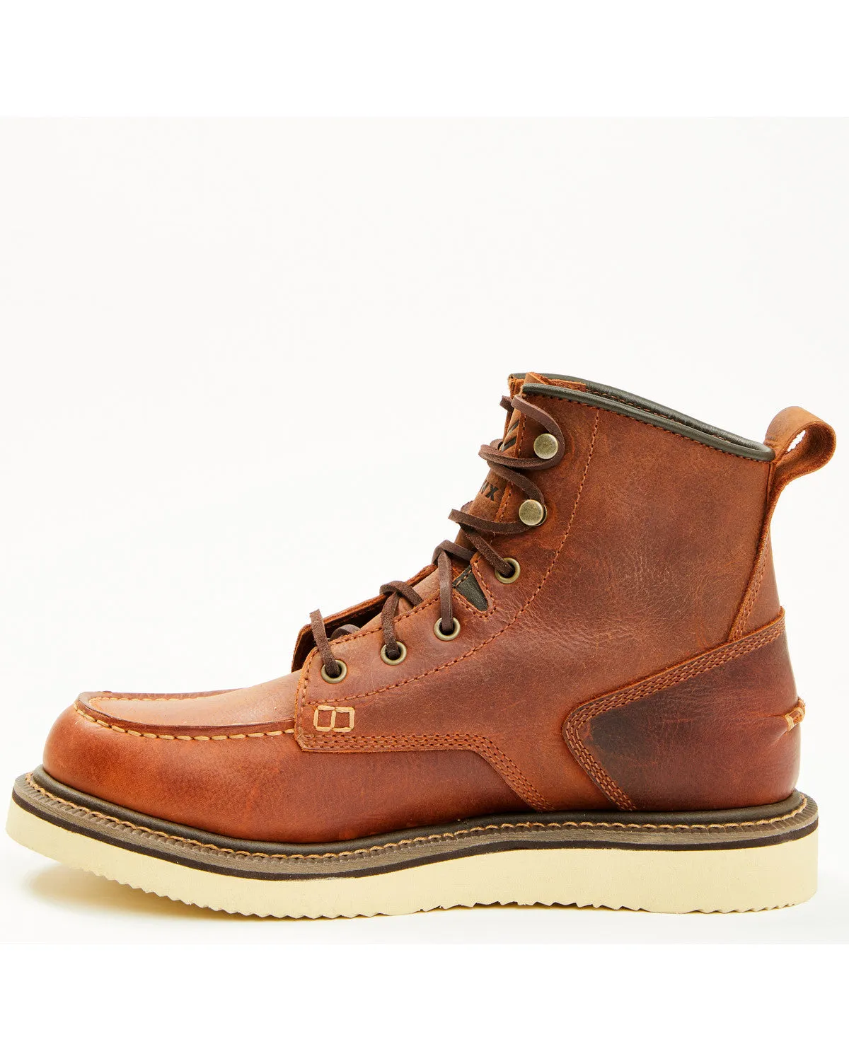 Men's 6" Lace-Up Moc Work Boots - Soft Toe