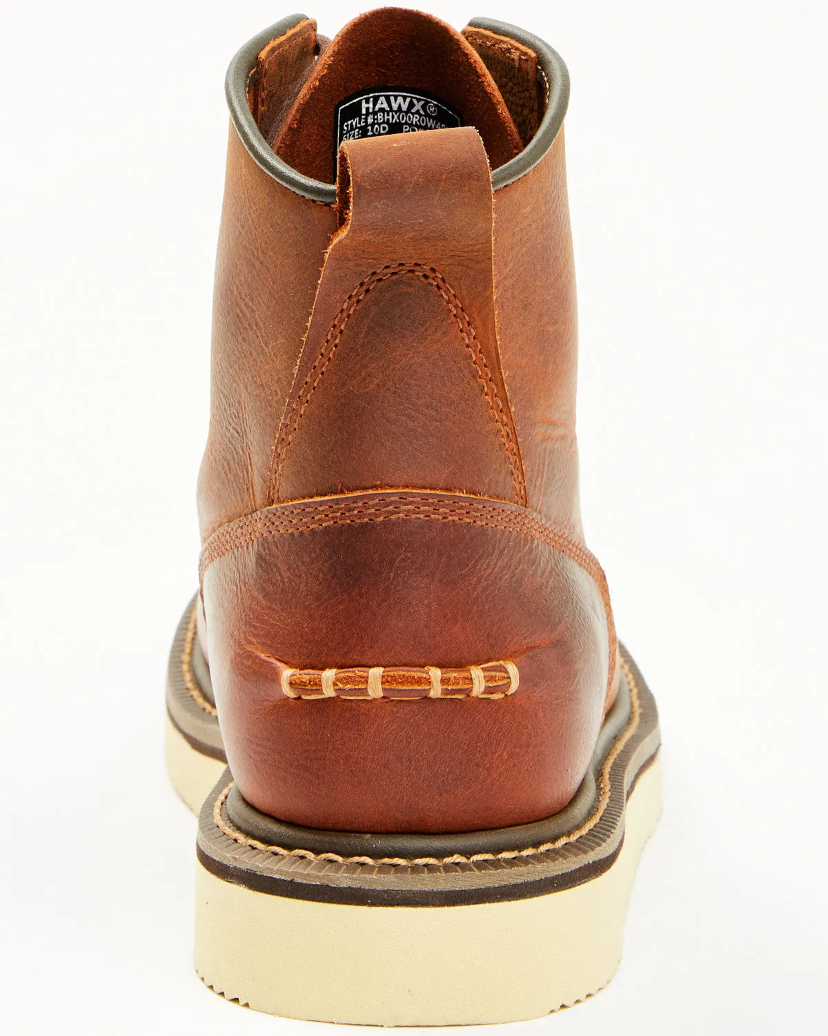 Men's 6" Lace-Up Moc Work Boots - Soft Toe