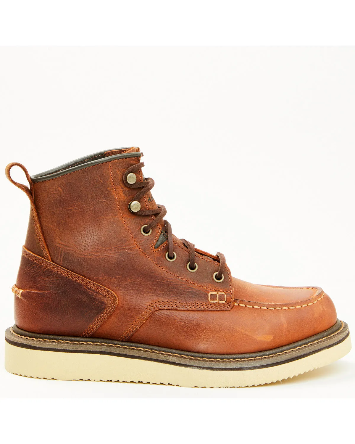 Men's 6" Lace-Up Moc Work Boots - Soft Toe