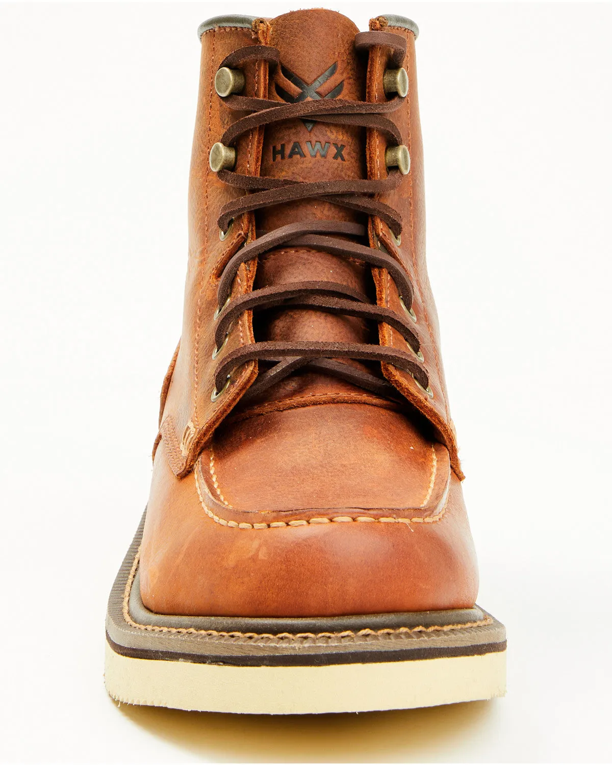 Men's 6" Lace-Up Moc Work Boots - Soft Toe