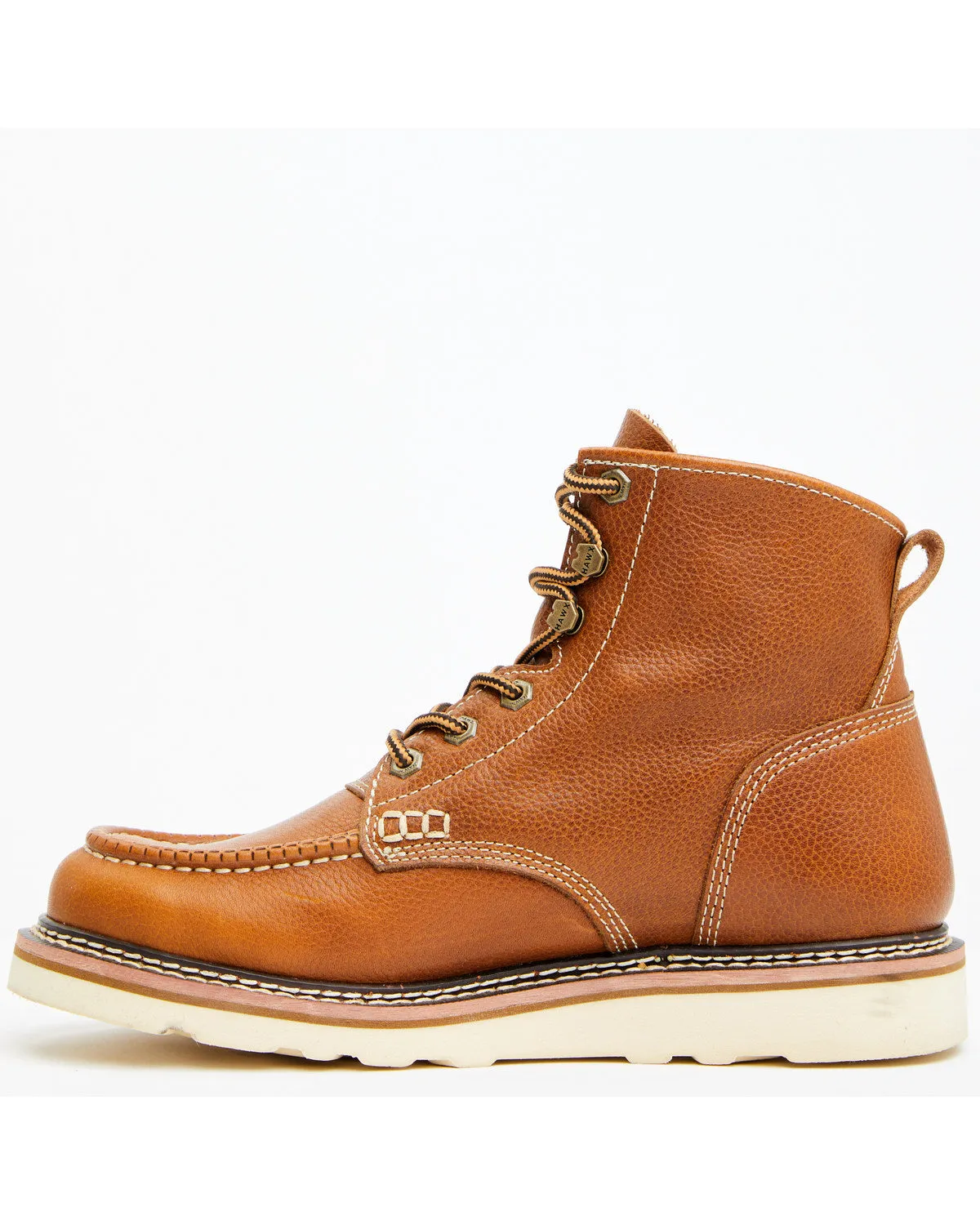 Men's 6" USA Pitstop Wedge Redesigned Work Boots - Soft Toe