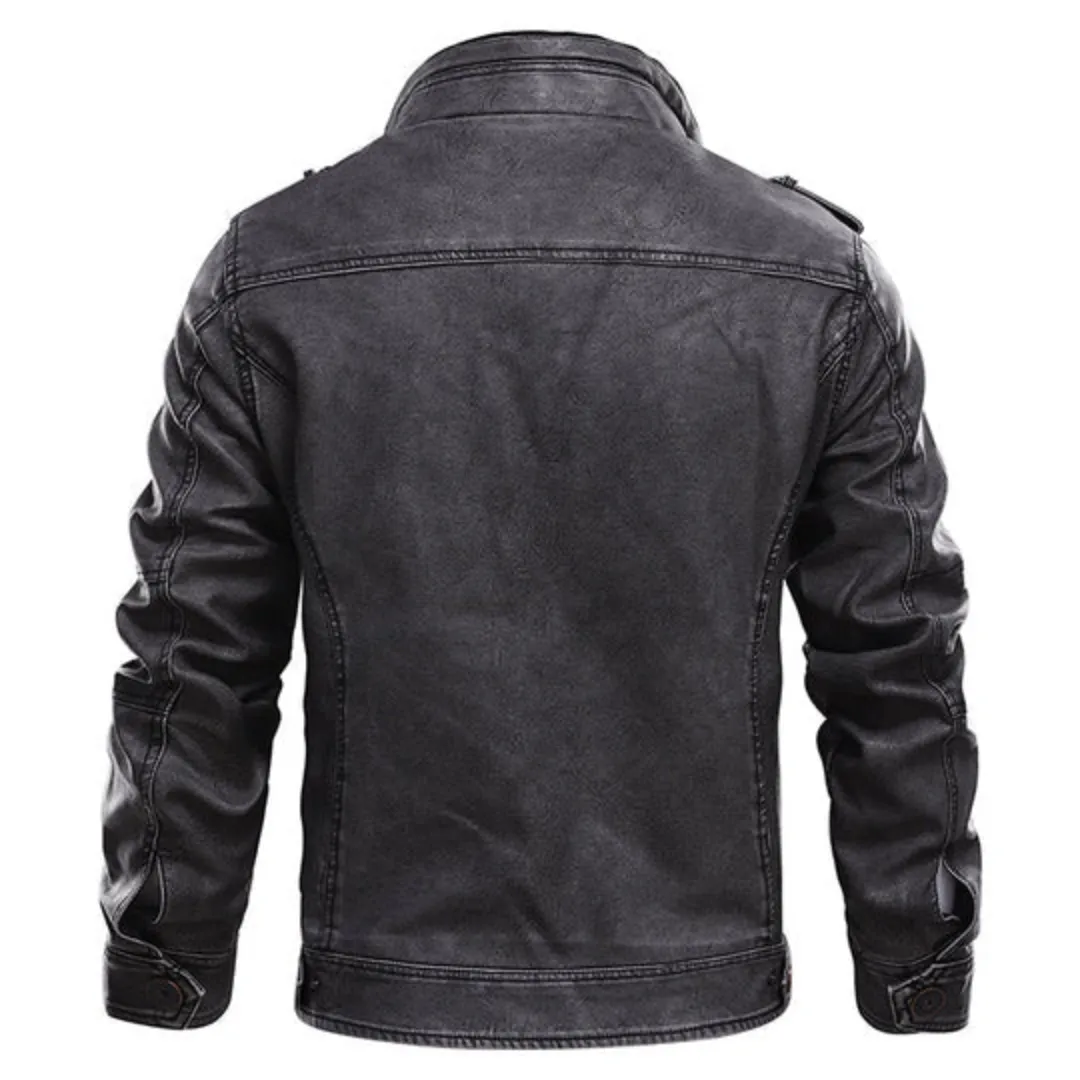 Men's Biker Zip On Jacket | Winter