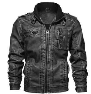 Men's Biker Zip On Jacket | Winter