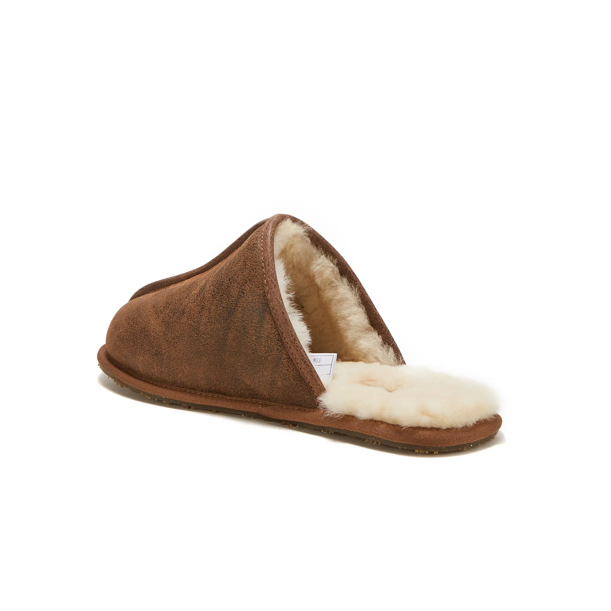 MENS CLOSED MULE AVIATOR CHESTNUT