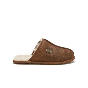 MENS CLOSED MULE AVIATOR CHESTNUT