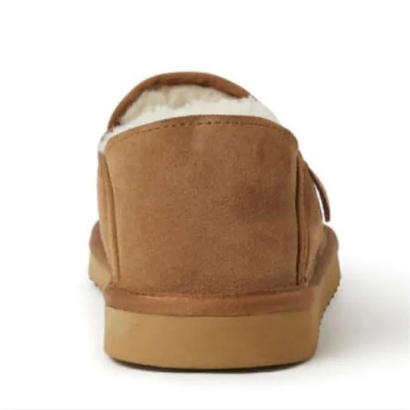 Men's Fireside by Dearfoams Hobart Genuine Shearling Closed Back Slipper,Unisex