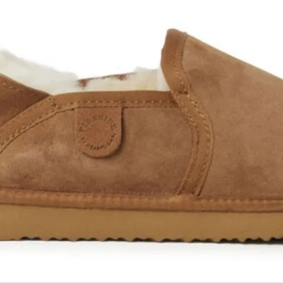 Men's Fireside by Dearfoams Hobart Genuine Shearling Closed Back Slipper,Unisex
