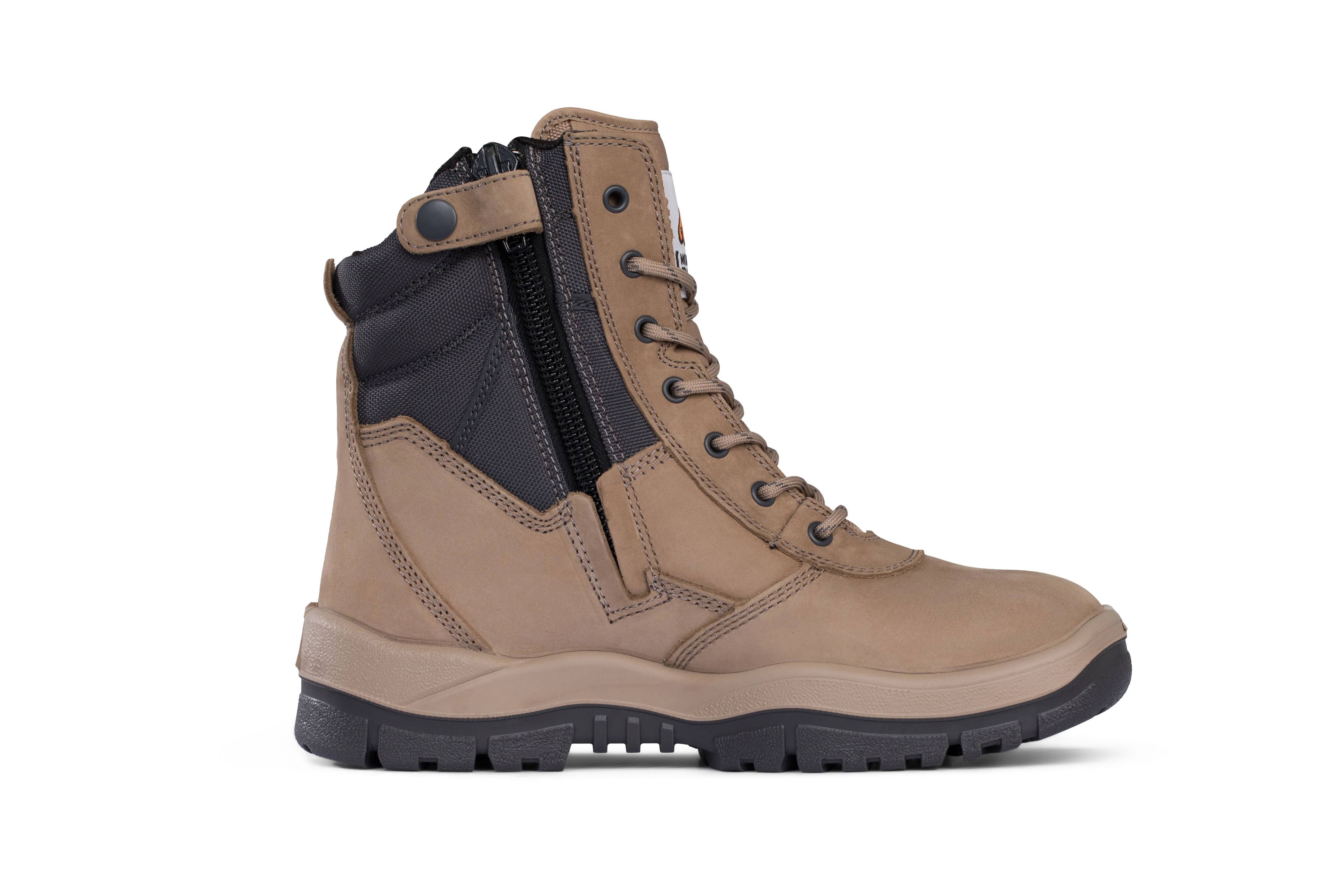 Mongrel - High Leg Zip Sider (Stone)