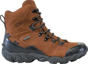 Oboz Men's Bridger 8" Insulated B-Dry Waterproof Hiking Boots - Bark Brown