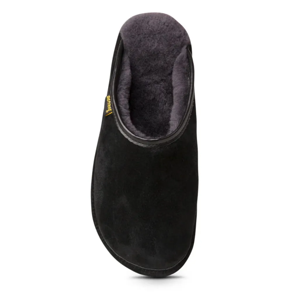 Old Friend Scuff Black Slipper (Men's)