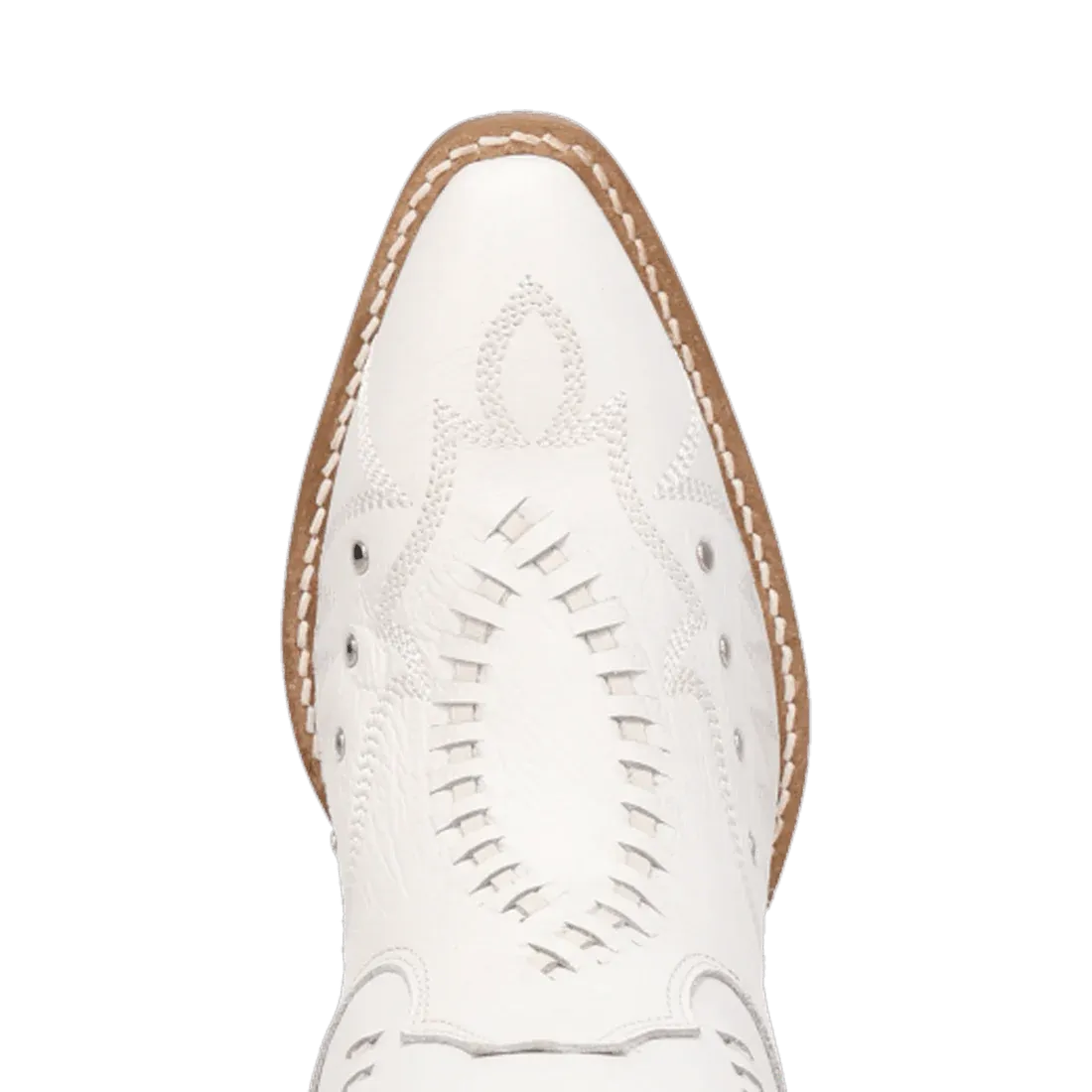 PRETTY 'N PINK LEATHER BOOT WHITE - DI2220-WH