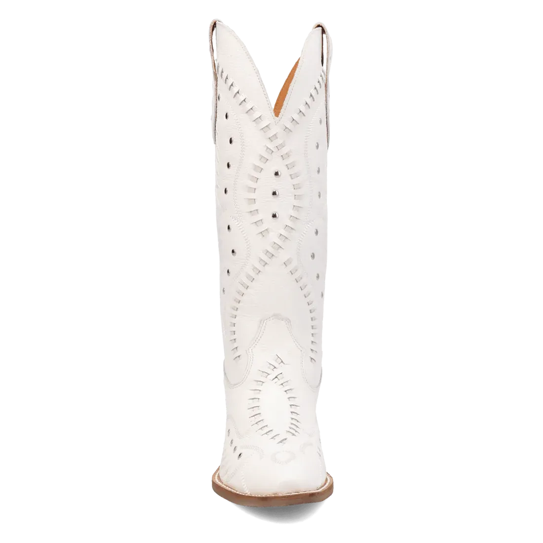 PRETTY 'N PINK LEATHER BOOT WHITE - DI2220-WH