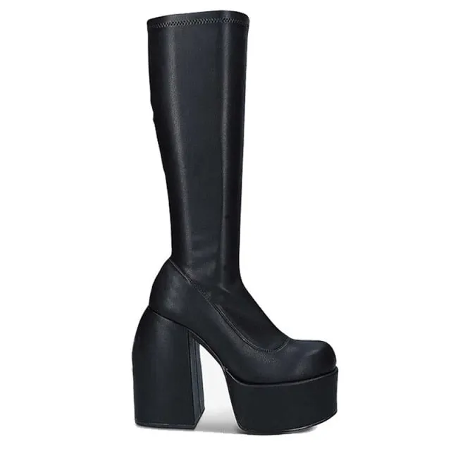 punk style autumn winter  woman ankle boots