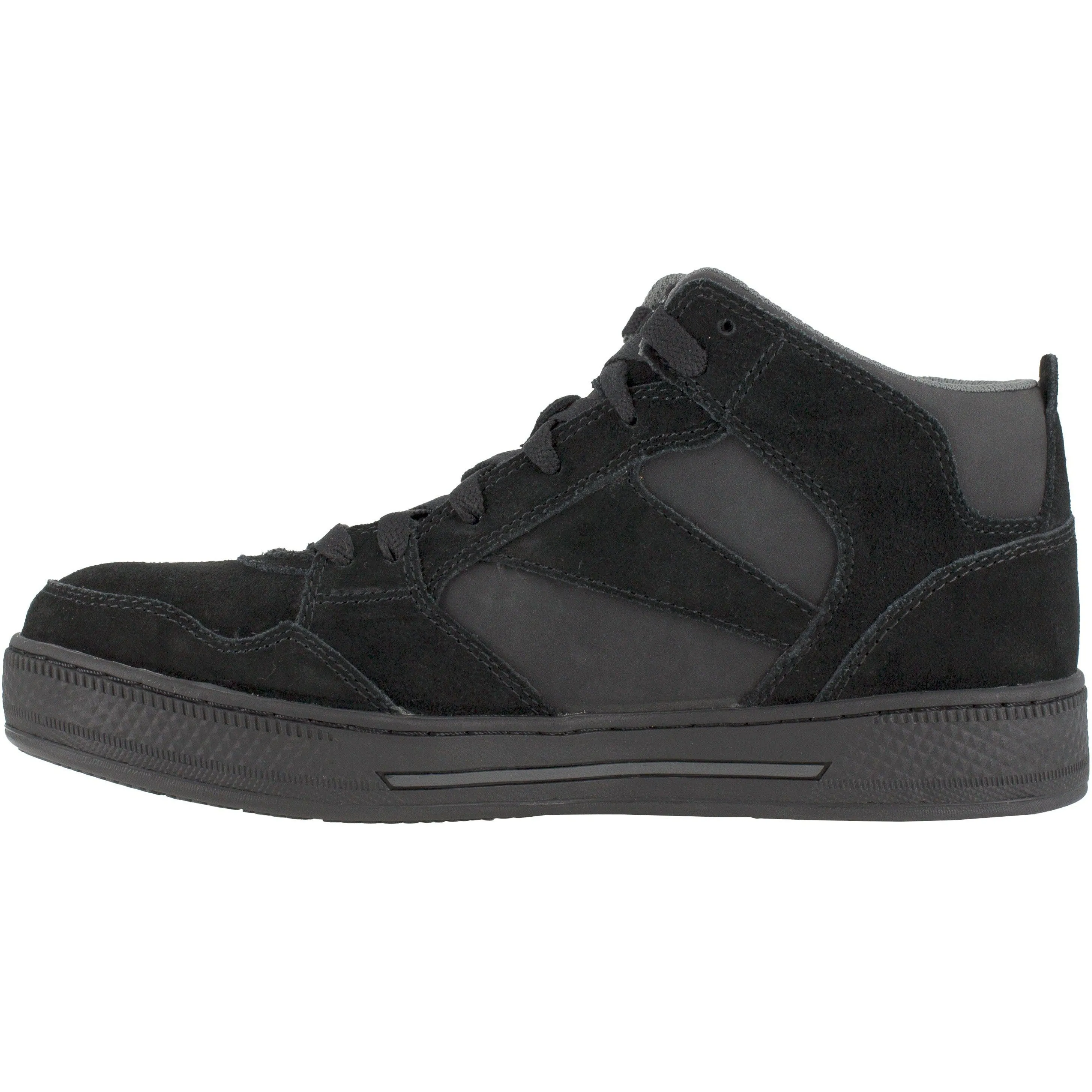 Reebok Men's Dayod Skateboard High-Top Work Shoe - Black- RB1735