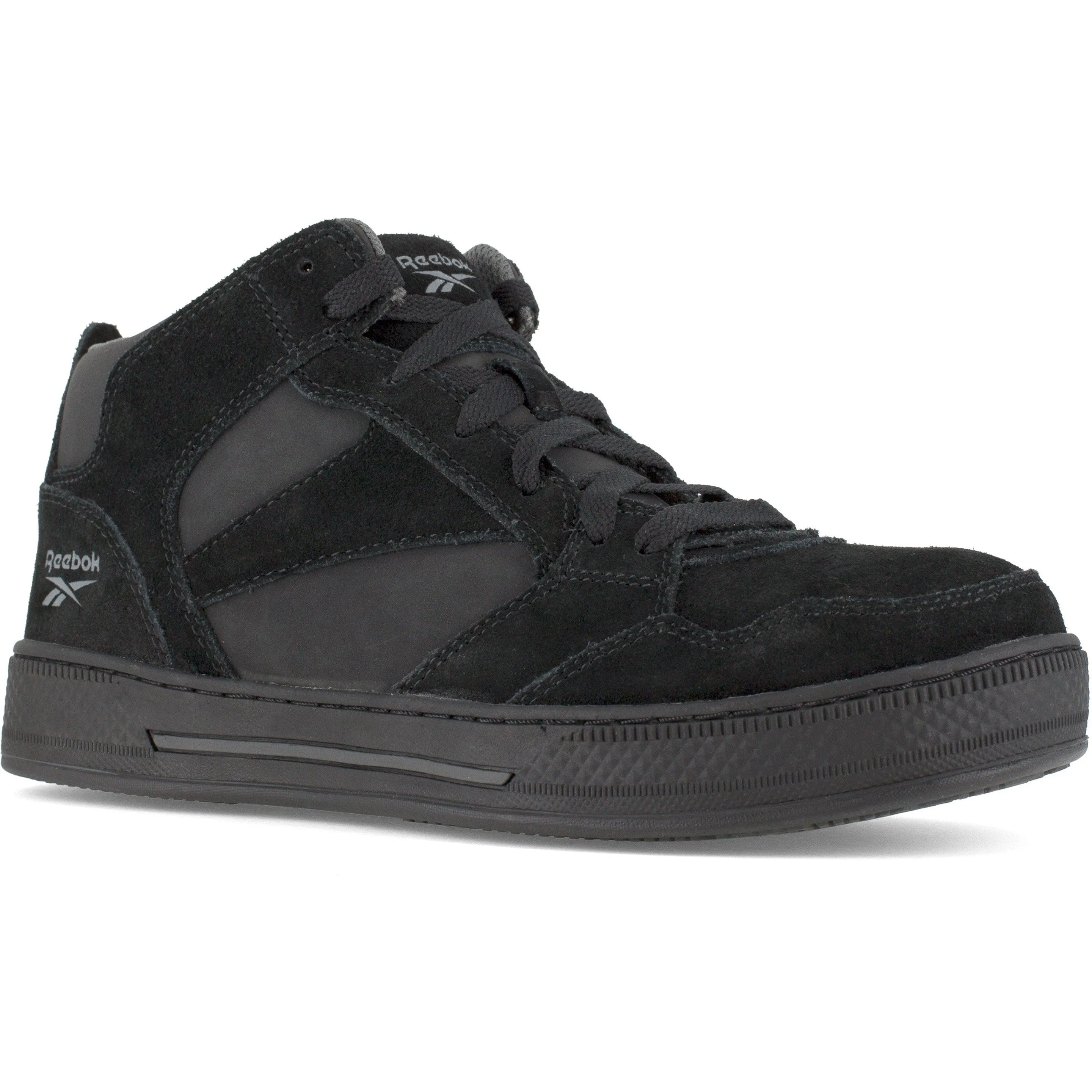 Reebok Men's Dayod Skateboard High-Top Work Shoe - Black- RB1735