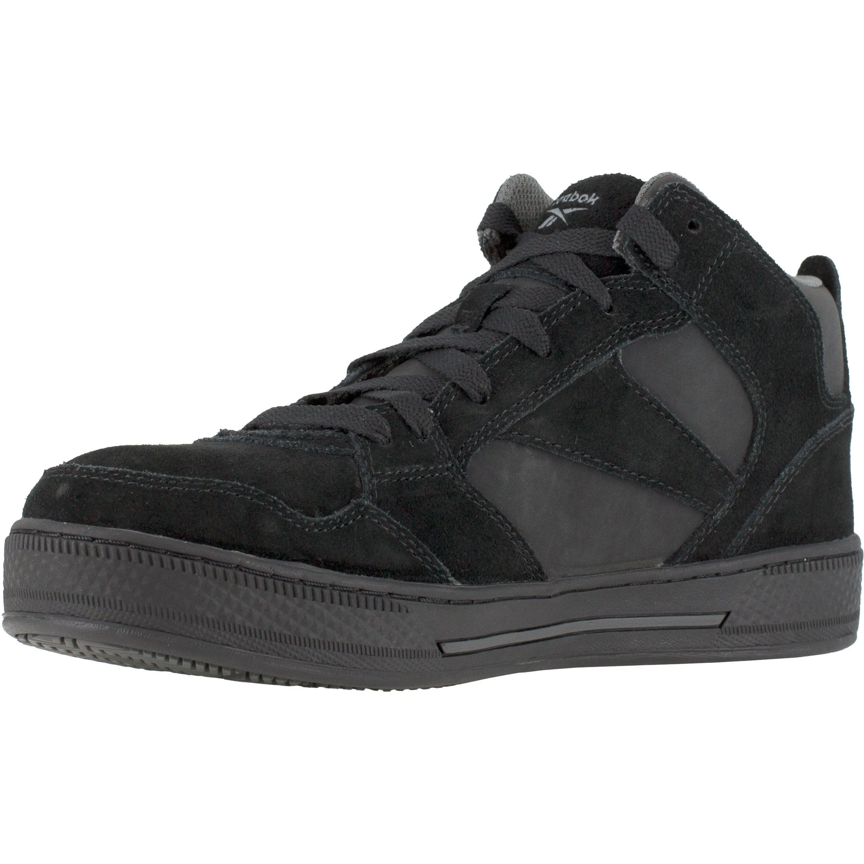 Reebok Men's Dayod Skateboard High-Top Work Shoe - Black- RB1735