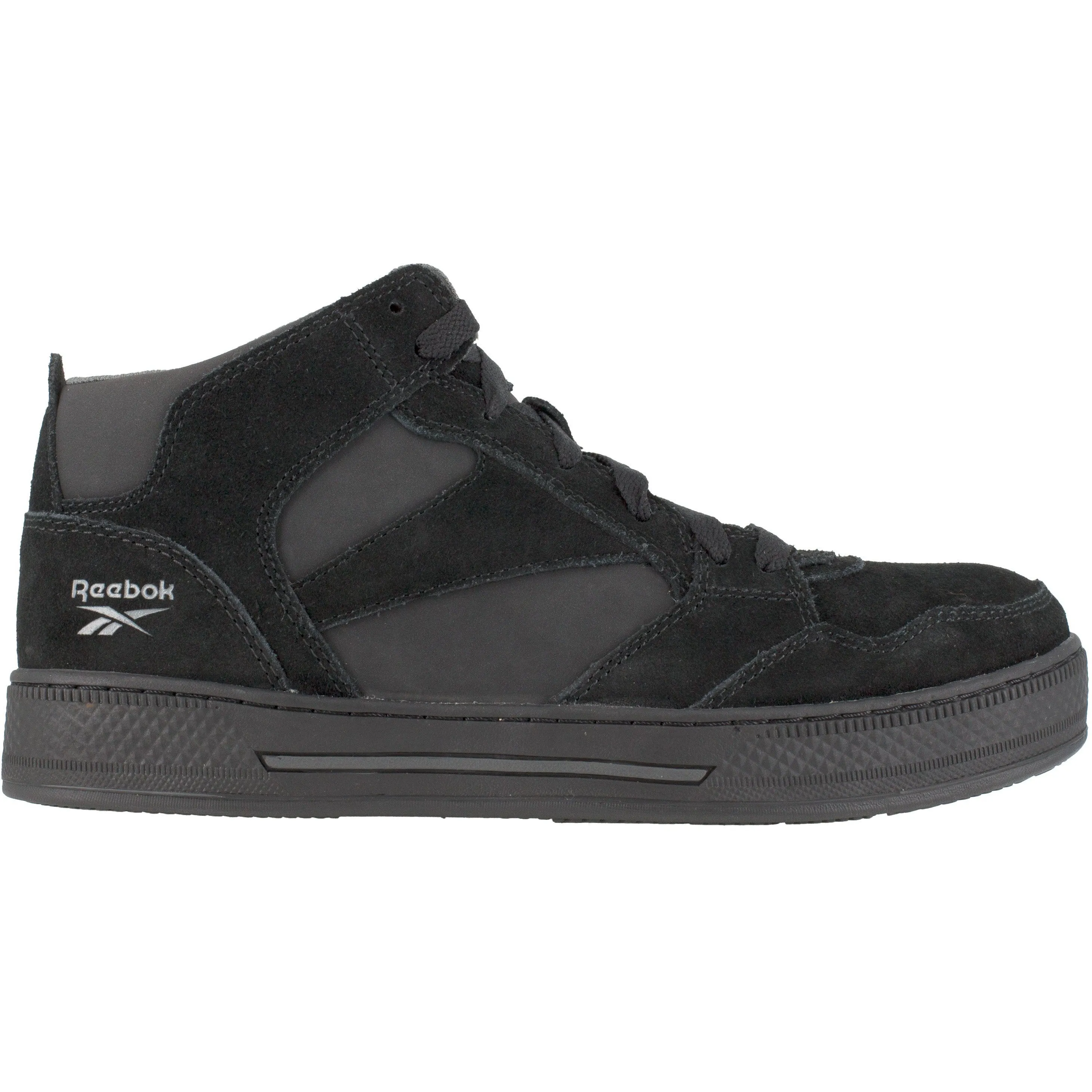 Reebok Men's Dayod Skateboard High-Top Work Shoe - Black- RB1735