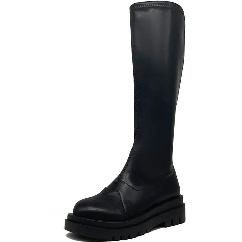 Retro All-match Slim And Tall Boots