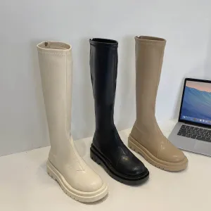 Retro All-match Slim And Tall Boots
