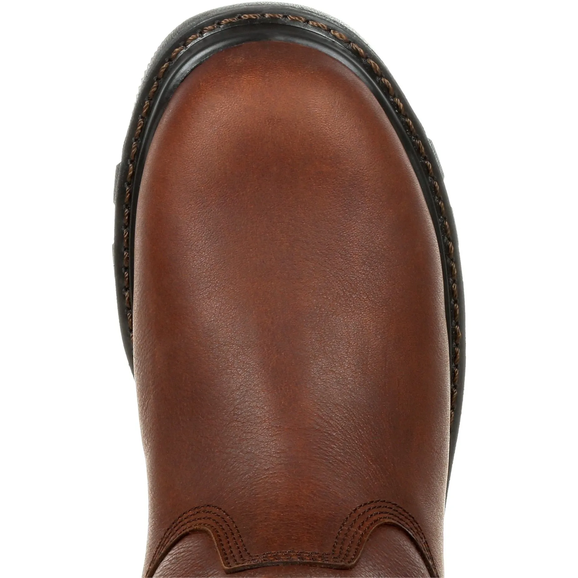 Rocky Men's Rams Horn 10" Composite Toe Waterproof Pull-On Work Boot- Brown- RKK0315