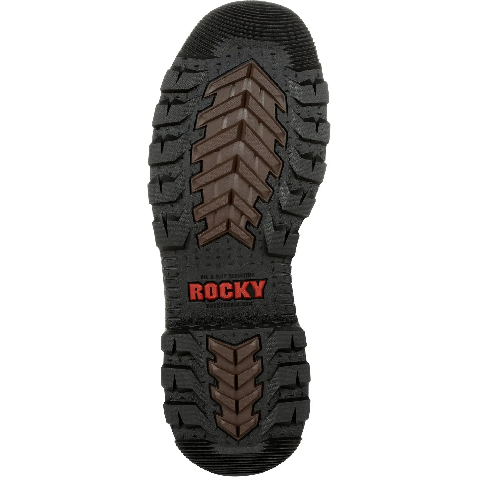 Rocky Men's Rams Horn 10" Composite Toe Waterproof Pull-On Work Boot- Brown- RKK0315