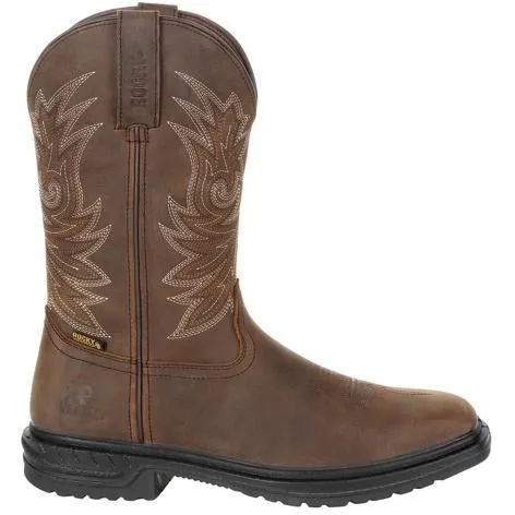 Rocky Men's Worksmart 11" Composite Toe Waterproof Work Boot - Brown - RKW0277