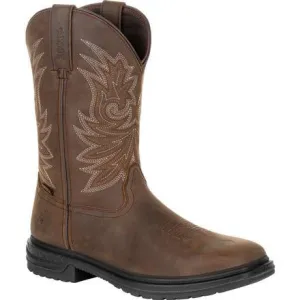 Rocky Men's Worksmart 11" Composite Toe Waterproof Work Boot - Brown - RKW0277