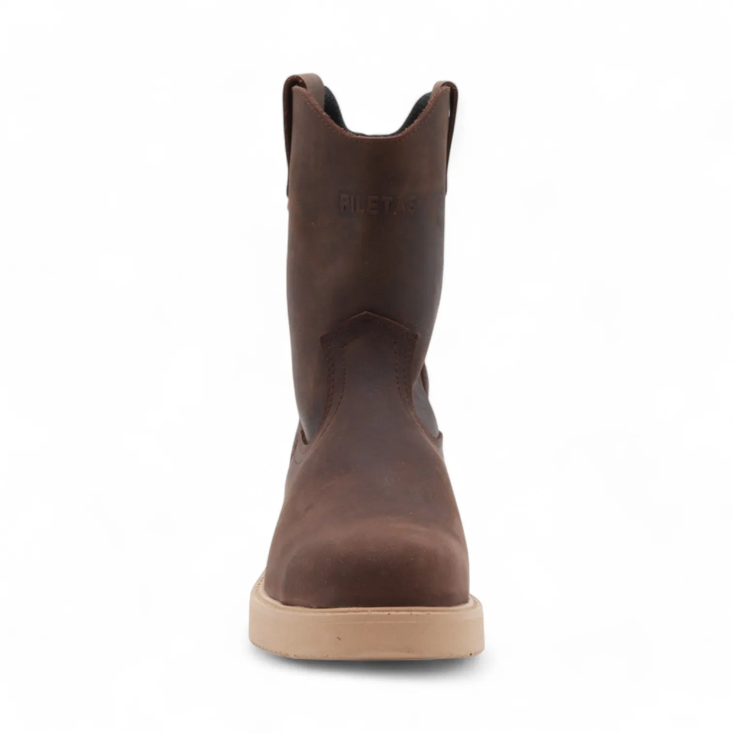 Rooper Men's Brown Leather Steel Toe Boots