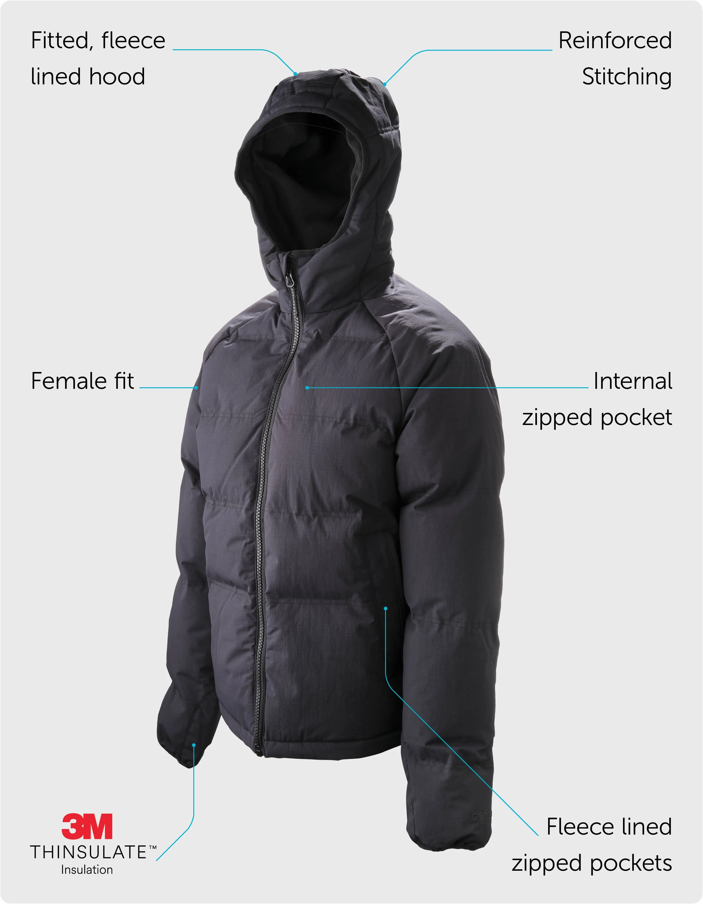 Rugged Womens Insulated Jacket