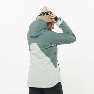 Salomon Brilliant Womens Jacket - Misty Blue/North Atlantic 2025