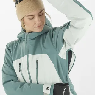 Salomon Brilliant Womens Jacket - Misty Blue/North Atlantic 2025