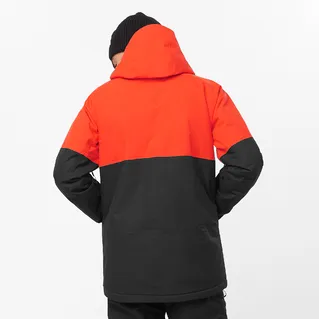 Salomon Transfer Puff Men's Jacket - Cherry Tomato 2025