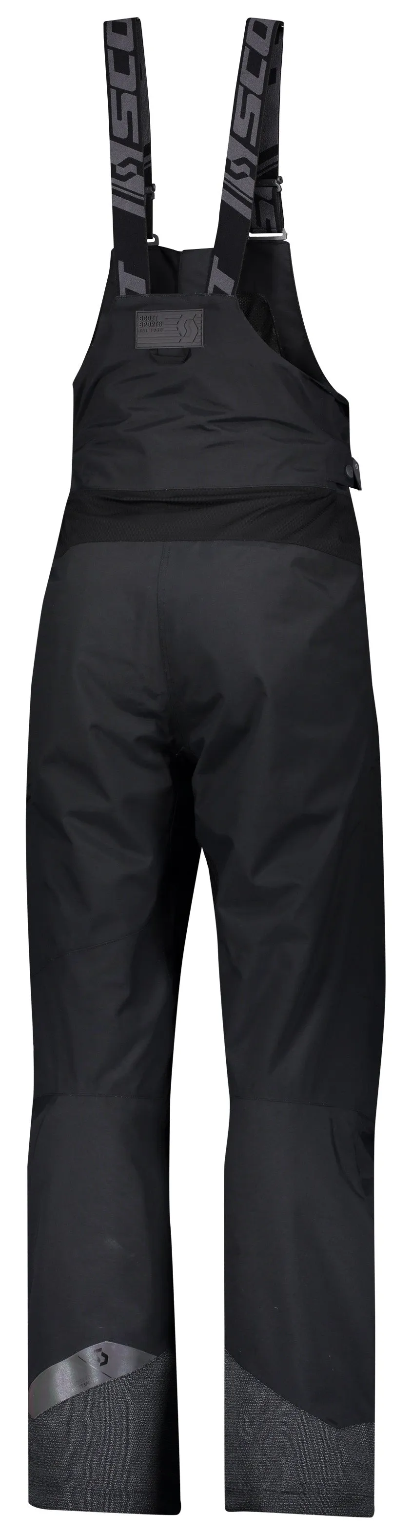 Scott XT Shell Dryo Snowmobile Mens Pants Bibs - Black/Melange Grey