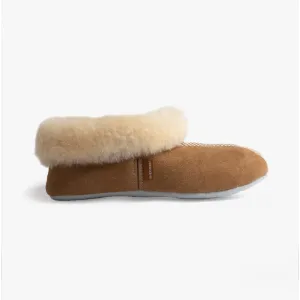 Shepherd ANNABELLE Womens Sheepskin Full Slippers Chestnut